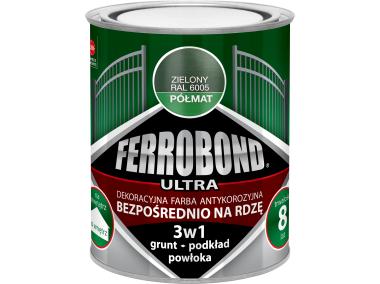 Zdjęcie: Farba antykorozyjna Ferrobond Ultra półmat zielony 0,7L JURGA