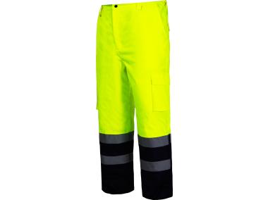 Spodnie ostrzegawcze ocieplane, żółte, M, CE, LAHTI PRO