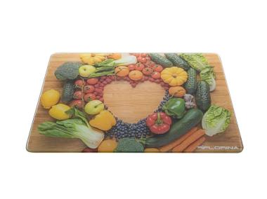 Zdjęcie: Deska kuchenna Vege 20x30x0,4 cm szklana mała FLORINA