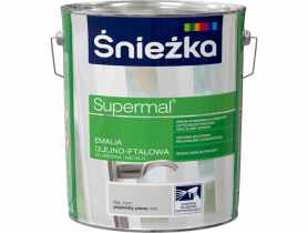Emalia Supermal matowy popiel jasny R7047 10L ŚNIEŻKA