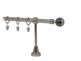 Karnisz pojedycznczy Hefajsos Plus fi 16 mm - 200 cm modern nikiel KARWEL