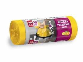 Worki na śmieci z uszami - zapach cytrusów 35 L - 28 szt. ANNA ZARADNA