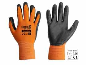 Rękawice ochronne Nitrox Orange nitryl, rozmiar 11 BRADAS