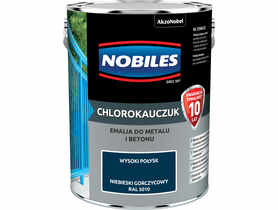 Farba emalia chlorokauczukowa 5 L niebieski gorczycowy NOBILES