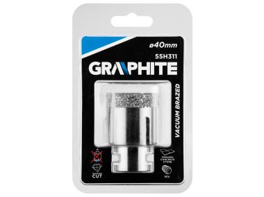 Zdjęcie: Otwornica diamentowa 40 mm x M14 GRAPHITE