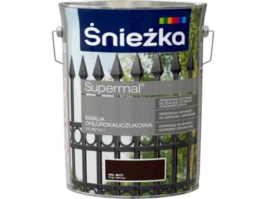 Zdjęcie: Emalia chlorok brąz ciemny RAL8017 5L ŚNIEŻKA