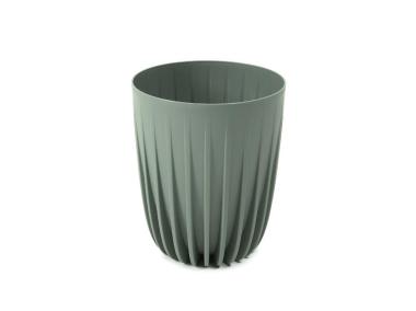 Zdjęcie: Donica Mira 30 cm szarozielona LAMELA PLASTIC