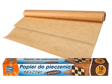 Zdjęcie: Papier do pieczenia w arkuszach 38x42 cm, brązowy SIMPLE SOLUTIONS