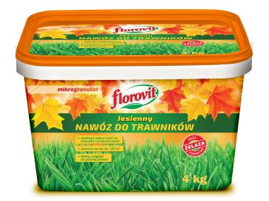 Zdjęcie: Nawóz jesienny do trawników wiadro 4 kg FLOROVIT