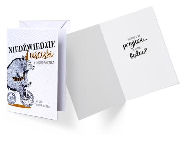 Zdjęcie: Karnet GS-011 Urodziny - niedźwiedź KUKARTKA