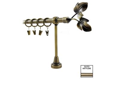 Zdjęcie: Karnisz Hefajstos Plus fi 16 mm - 240 cm listek złoto (folia) KARWEL