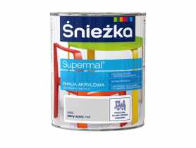 Emalia akrylowa Supremal A502 mat szary jasny 0,8L ŚNIEŻKA