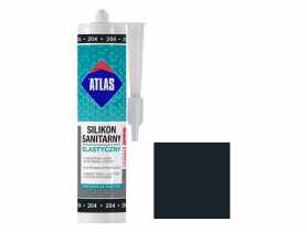Silikon sanitarny elastyczny 204 czarny 280 ml ATLAS