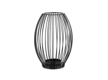 Zdjęcie: Świecznik metalowy szprosowy 8,5x8,5x18 cm czarny ALTOMDESIGN