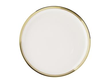 Zdjęcie: Talerz deserowy Aurora gold 20 cm kremowyowy ALTOMDESIGN
