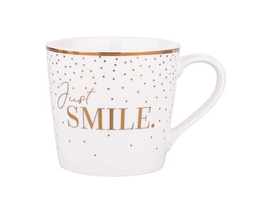 Zdjęcie: Kubek stożek nbc 350 ml dekoracja just smile ALTOMDESIGN