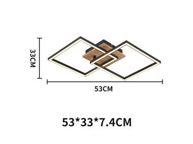 Zdjęcie: Plafon Alma 2K Wood LED ADRILUX