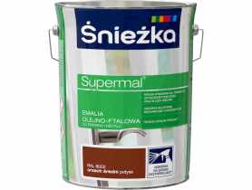 Emalia Supermal orzech średni RAL8002 5L ŚNIEŻKA
