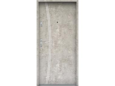 Zdjęcie: Drzwi wejściowe do mieszkań Bastion R-61 Beton naturalny 80 cm prawe ODP KR CENTER