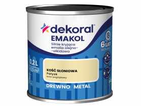 Emalia ftalowa Emakol Strong kość słoniowa 0,2 L DEKORAL