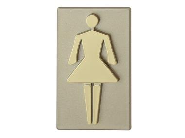 Oznaczenie Inv WC oliwka dziewczynka DOMINO