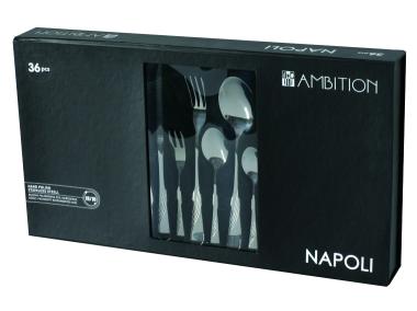 Zdjęcie: Komplet sztućców Napoli 36-elementowy Gift Box AMBITION