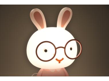 Zdjęcie: Lampa Królik Mini na deskorolce LED 2,5 W róż POLUX