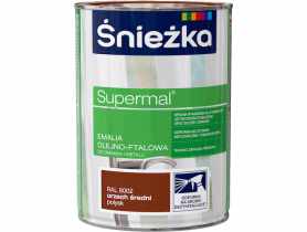 Emalia Supermal orzech średni RAL8002 0,8L ŚNIEŻKA