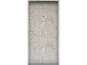 Drzwi wejściowe do mieszkań Bastion A-66 Beton naturalny 80 cm (NW) prawe ODR KR CENTER