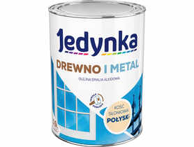 Emalia olejno-alkidowa drewno i metal kość słoniowa 0,9 L połysk JEDYNKA
