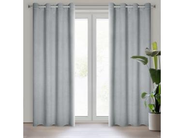 Zdjęcie: Zasłona gotowa Carlo 135x250 cm szary EUROFIRANY