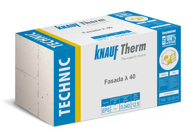 Styropian Therm Tech Fasada 40, 130x500x1000 mm KNAUF INDUSTRIES