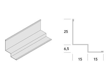 Profil przyścienny schodkowy do krawędzi 6mm (15x06) 3005 mm ARMSTRONG