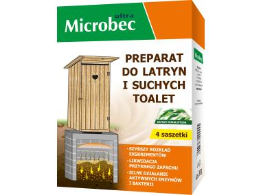 Preparat do latryn i suchych toalet 4x30 g Microbec BROS