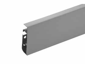 Listwa przypodłogowa PVC Hi Line Prestige 2,2x7,5 cm 2,50 m Szary Mat CEZAR