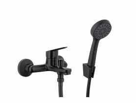 Bateria wannowa z natryskiem punktowym Sparc black KFA