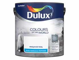 Farba lateksowa Kolory Świata 2,5 L designerski biały DULUX