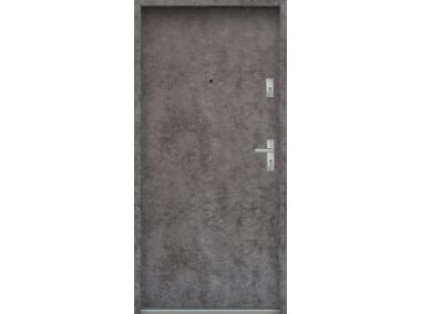 Zdjęcie: Drzwi wejściowe do mieszkań Bastion N-02 Beton ołówkowy 90 cm lewe ODR KR CENTER