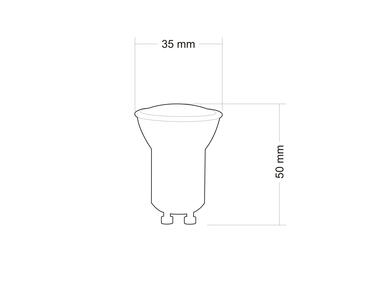 Zdjęcie: Żarówka LED GU10-mini SMD 1,9 W CW  ceramic POLUX