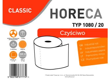 Zdjęcie: Czyściwo papierowe typ 1080/20 1 rolka 2-warstwowe HORECA CLASSIC