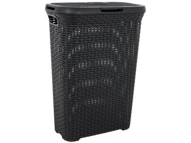 Zdjęcie: Kosz na bieliznę Rattan 40 L ciemnoszary GALICJA