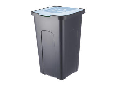 Zdjęcie: Kosz do segregacji 50L Czarny/Niebieski Pastel (4432) ARTGOS