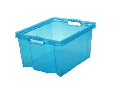 Zdjęcie: Pojemnik Franz multi-box XL 24 L świeży niebieski KEEEPER