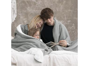Zdjęcie: Koc Shleepy 170x210 cm szary AMELIAHOME