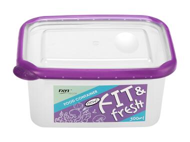Zdjęcie: Pojemnik do żywności 500 ml prostokątny art.51322 Fit and Fresh DECOR