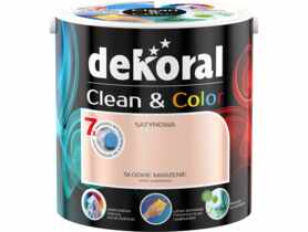 Farba satynowa Clean&Color 2,5 L słodkie marzenie DEKORAL