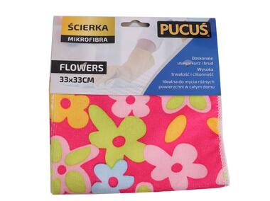 Zdjęcie: Ścierka Flowers z mikrofibry PUCUŚ