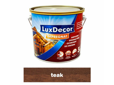 Zdjęcie: Impregnat do drewna 3 L teak LUXDECOR