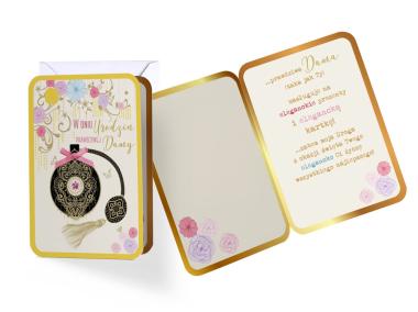 Zdjęcie: Karnet DK-634 Urodziny - damskie, perfumy KUKARTKA