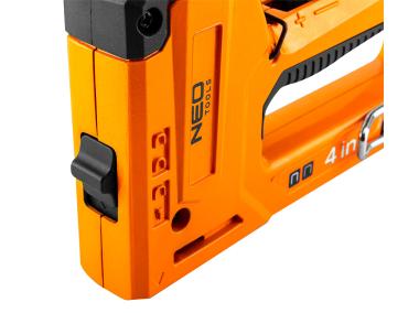 Zdjęcie: Zszywacz tapicerski wielofunkcyjny 4w1, 6-14 mm, aluminiowy, zszywki J, G, L, E NEO